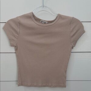 Reformation Tan Crop Top
